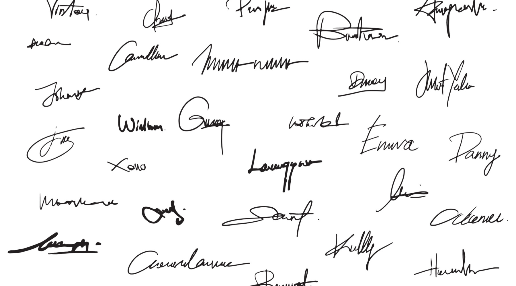 best signatures from famous people