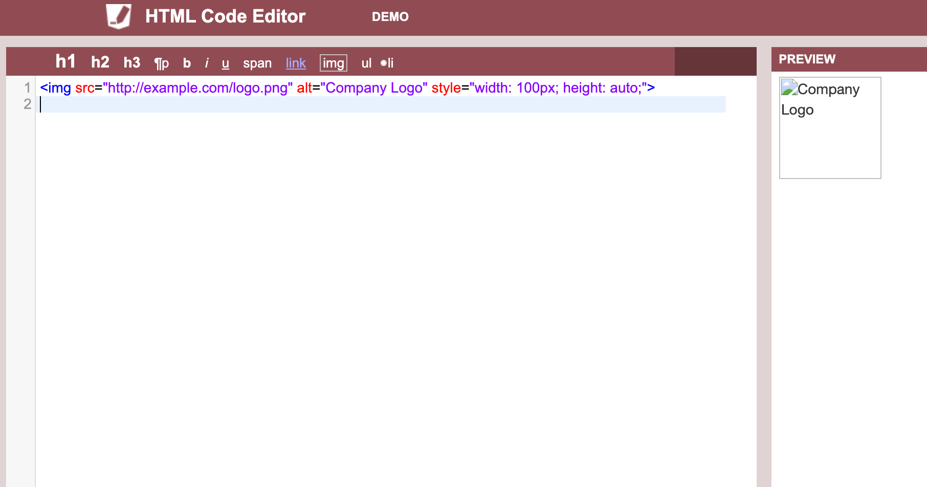 add images to your html signature step 3
