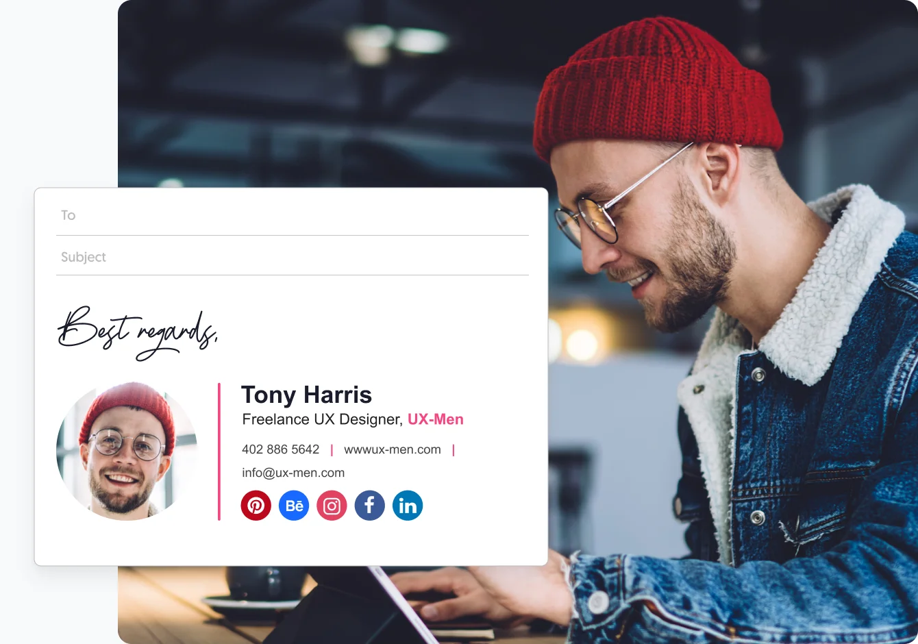 social media icons for email signature